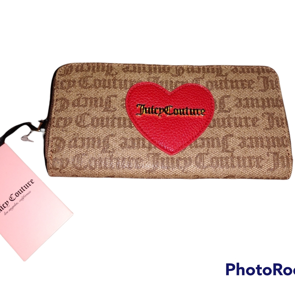 Juicy Couture Chestnut Heart Wallet (New With Tags)